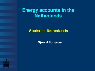 Energy accounts in the Netherlands