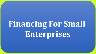 Cresthill Capital - Financing For Small Enterprises