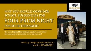 Why You Should Consider School Bus Rental for Your Prom Night for Your Teenager?