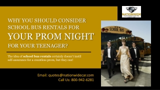 Why You Should Consider School Bus Rentals for Your Prom Night for Your Teenager?