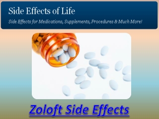 Zoloft Side Effects