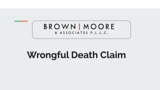 Wrongful Death Claim