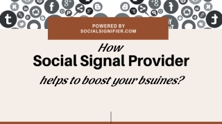 How Social Signal Provider helps to boost your business?