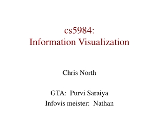 cs5984: Information Visualization
