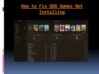 How to Fix GOG Games Not Installing
