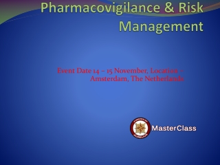 Pharmacovigilance Masterclass in amsterdam
