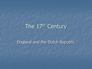 The 17 th Century