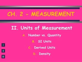 CH. 2 - MEASUREMENT