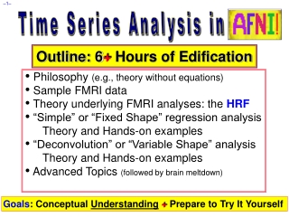 Time Series Analysis in AFNI