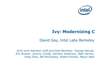 Ivy: Modernizing C