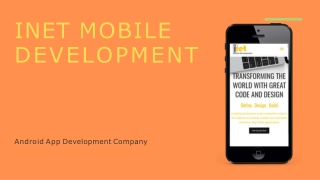 Mobile app Development Company Chennai – iNet Mobile Development