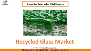 Recycled Glass Market Size- KBV Research