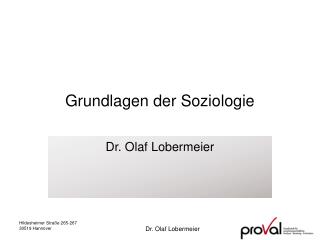 Grundlagen der Soziologie