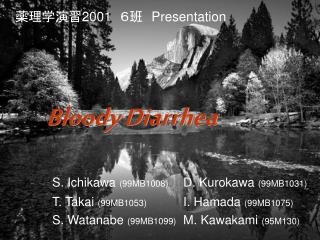 薬理学演習 2001 　６班　 Presentation