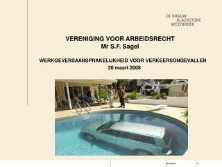 VERENIGING VOOR ARBEIDSRECHT Mr S.F. Sagel