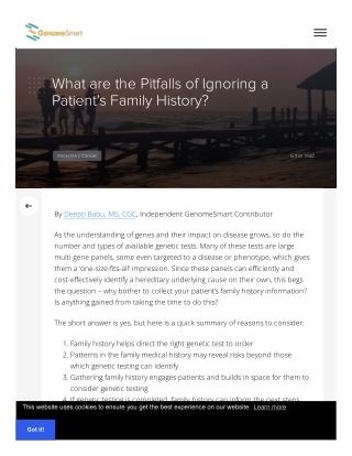 What are the Pitfalls of Ignoring a Patient’s Family History