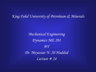 King Fahd University of Petroleum &amp; Minerals