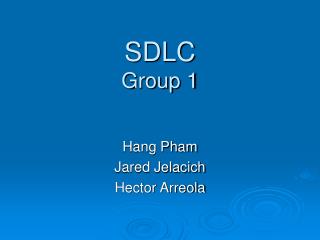 SDLC Group 1