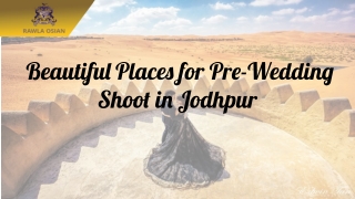 Beautiful Places for Pre-Wedding Shoot in Jodhpur