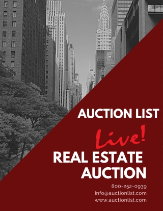 Take the Advantage of Real Estate Auction