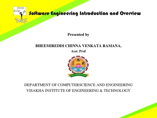 Presented by BHEEMIREDDI CHINNA VENKATA RAMANA, Asst. Prof