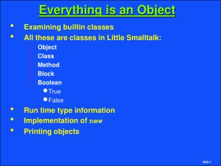 Everything is an Object