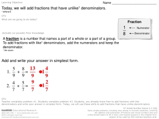 Learning Objective