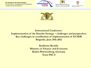International Conference Implementation of the Danube Strategy – challenges and perspectives
