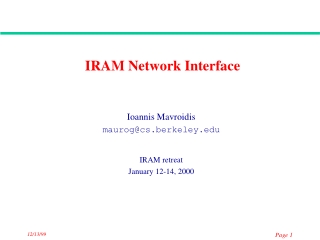 IRAM Network Interface