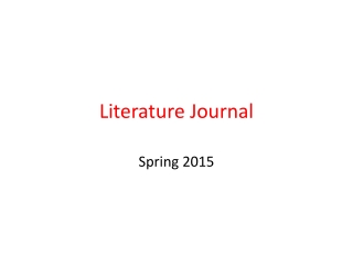 Literature Journal