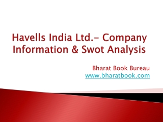 Havells India Ltd.- Company Information & Swot Analysis