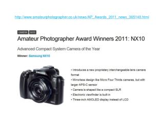 AP Award Winners 2011: NX10