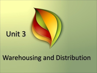 Warehousing and Distribution