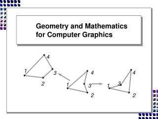 Geometry and Mathematics for Computer Graphics