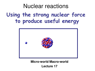 Nuclear reactions