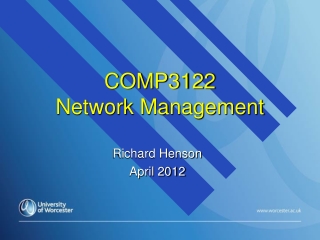 COMP3122 Network Management