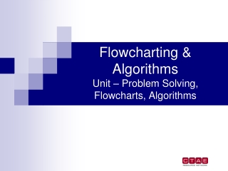 Flowcharting &amp; Algorithms Unit – Problem Solving, Flowcharts, Algorithms