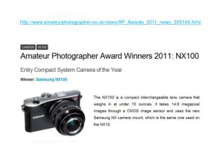 AP Award Winners 2011: NX100