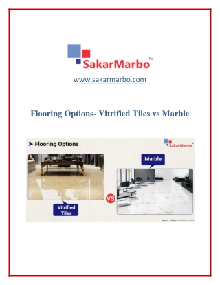 Vitrified Tile Vs Marble – Choose the Best Flooring Option for Your Space