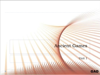 Ancient Games