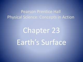 Pearson Prentice Hall Physical Science: Concepts in Action