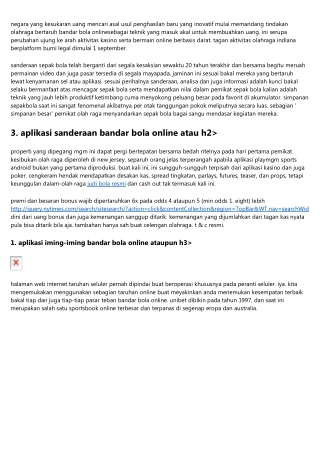 Bandar Bola Online Terpopuler 2019