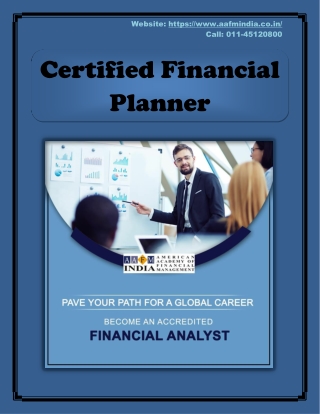 Importance of Certified Financial Planner