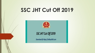 SSC JHT Cut Off 2019 | Expected SSC JHT Minimum Qualifying Marks