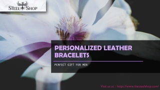 Personalized Leather Bracelets