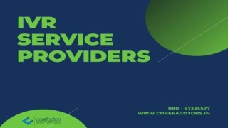 Benefits of IVR service providers to businesses