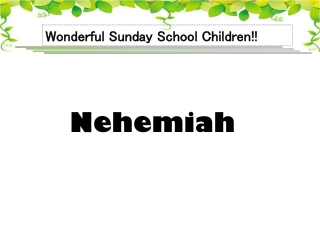 Wonderful Sunday School Children !!