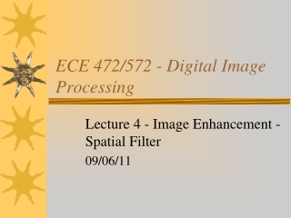 ECE 472/572 - Digital Image Processing