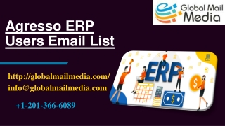 Agresso ERP Users Email List
