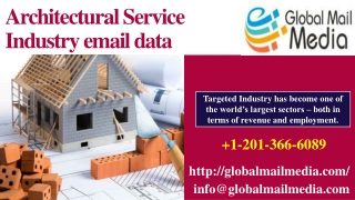 Architectural Service Industry email data